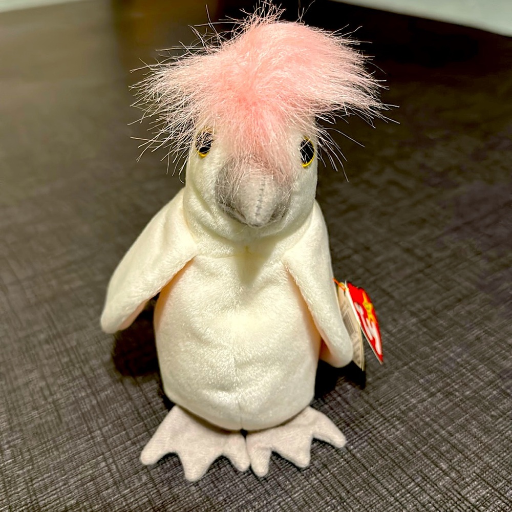 Ty The Beanie Baby Babies Kuku the Cockatoo